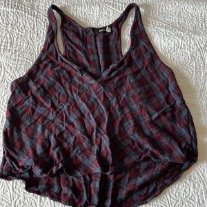 Plaid tank top